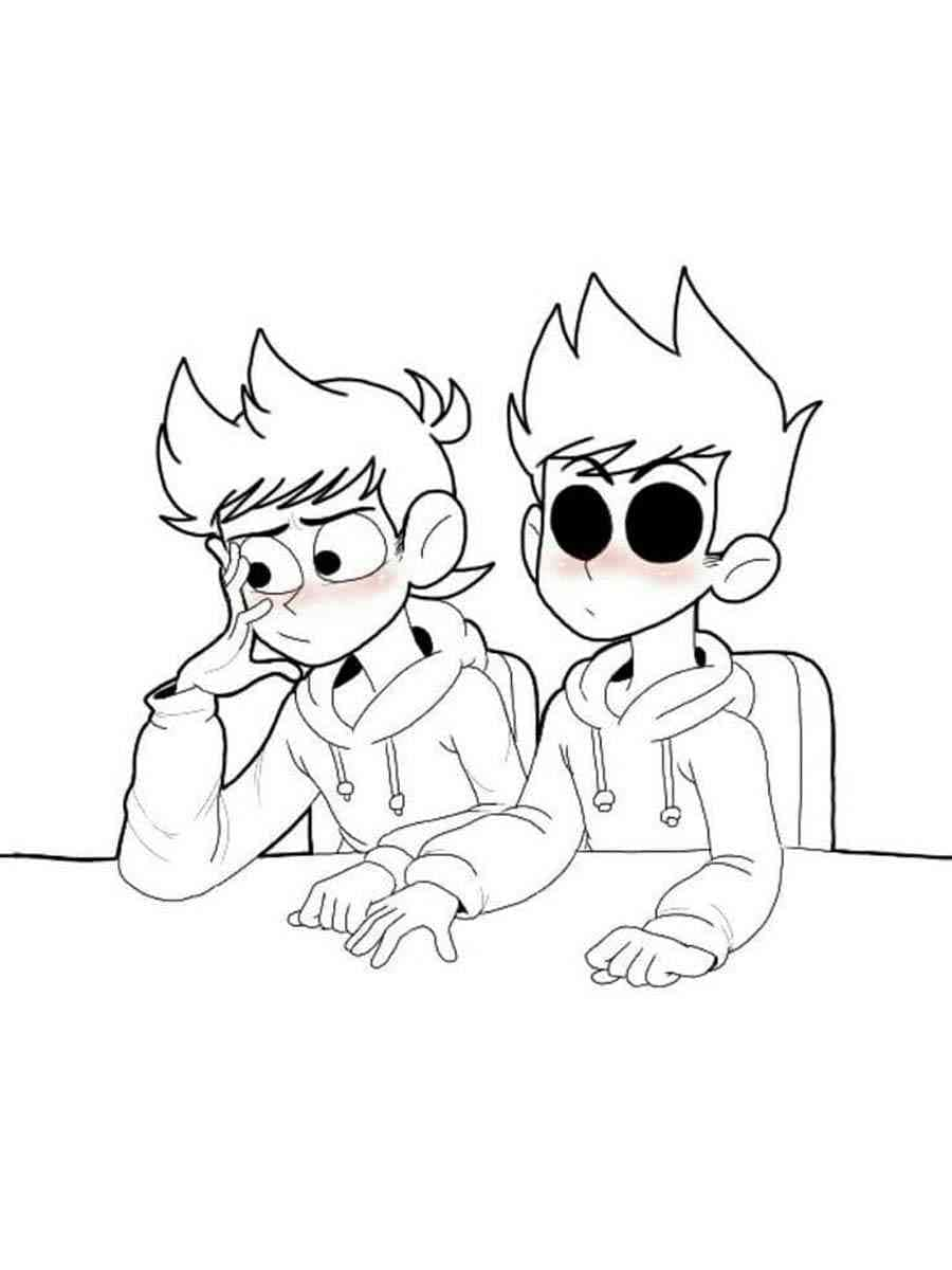 Desenho deEddsworld Tord e Tom para colorir