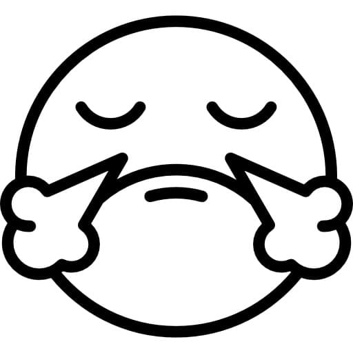 Desenho de Emoji Triste 8 para colorir