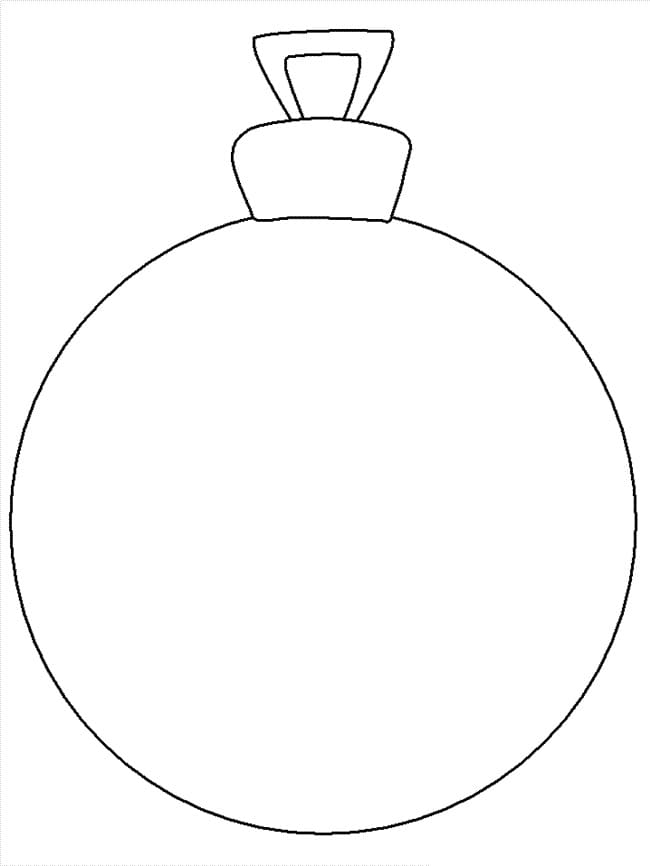 Desenho deEnfeite de Natal 7 para colorir