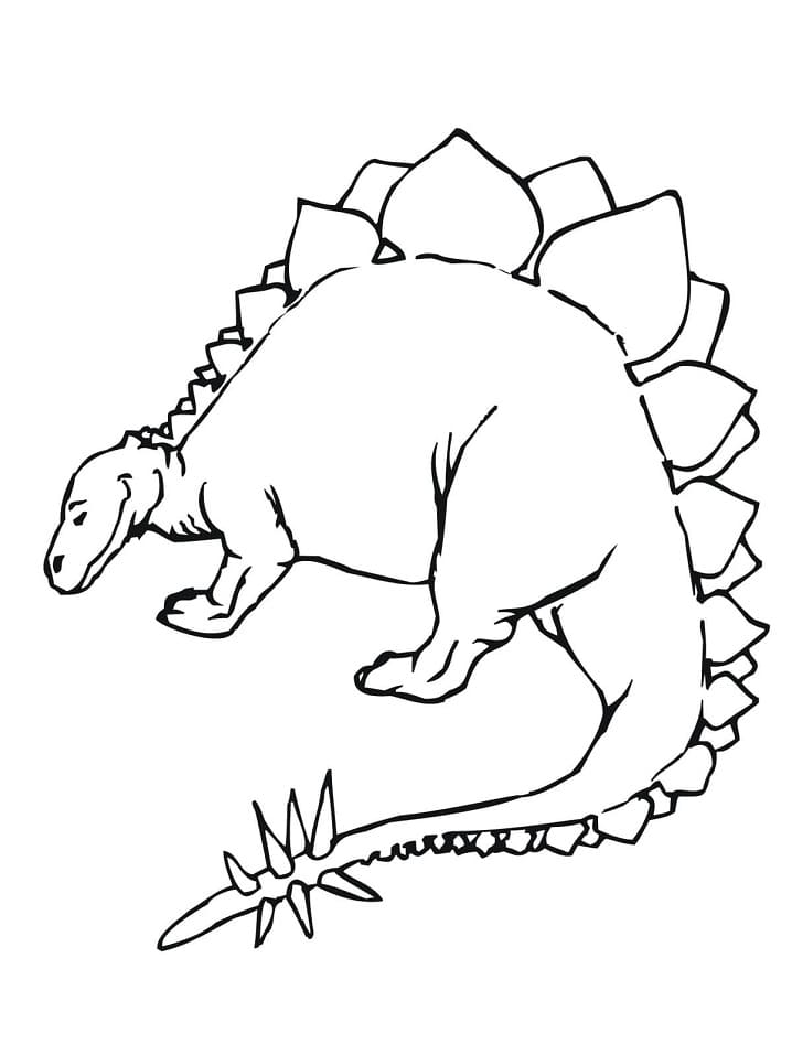 Desenho deEstegossauro Dinossauro para colorir