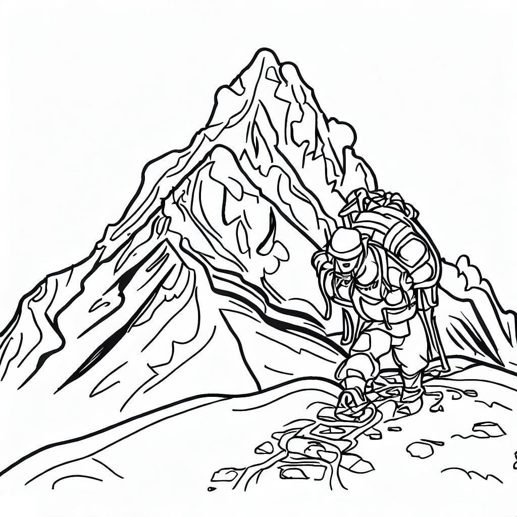 Desenho deExpedição Everest para colorir