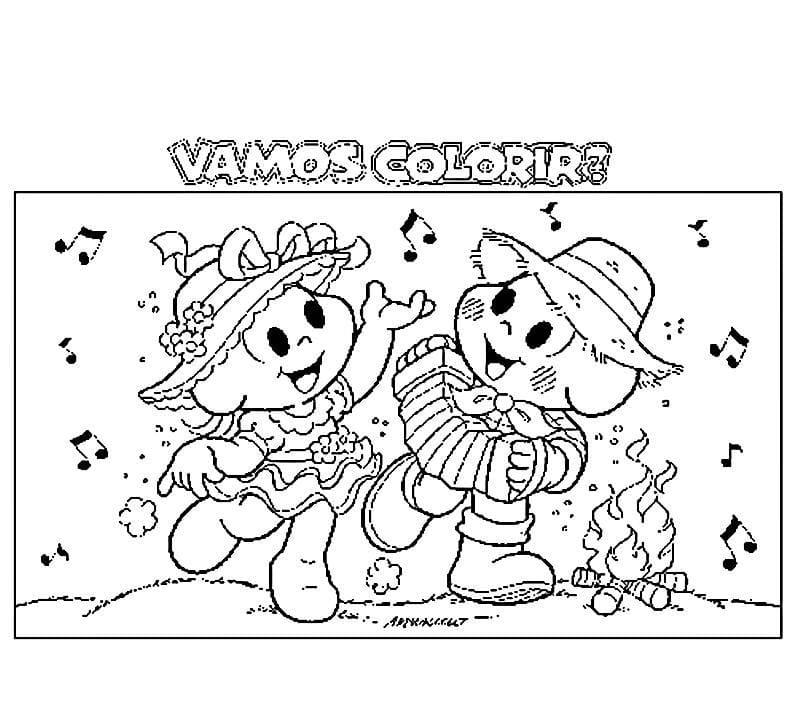 Desenho deFesta Junina 9 para colorir