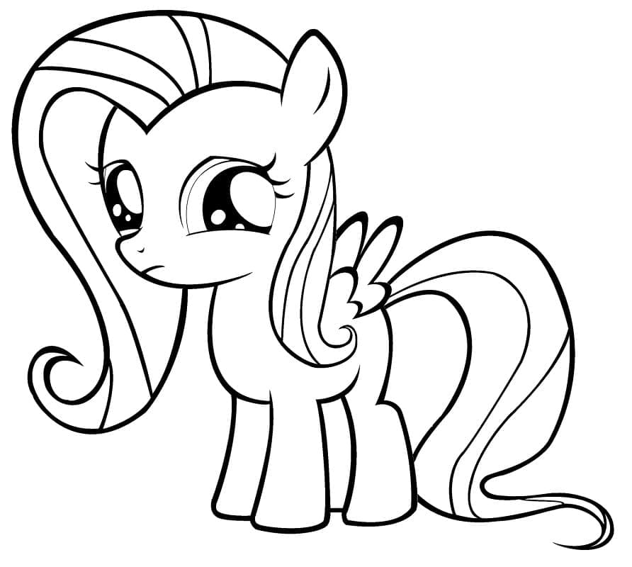 Desenho deFluttershy de My Little Pony para colorir