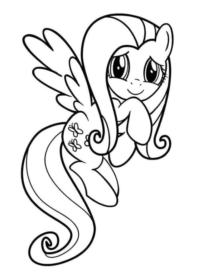 Desenhos de Fluttershy para colorir