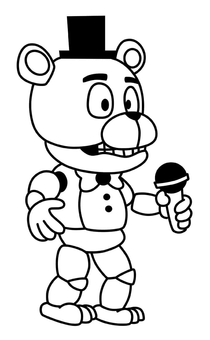 Desenho deFNAF Freddy Fofo para colorir