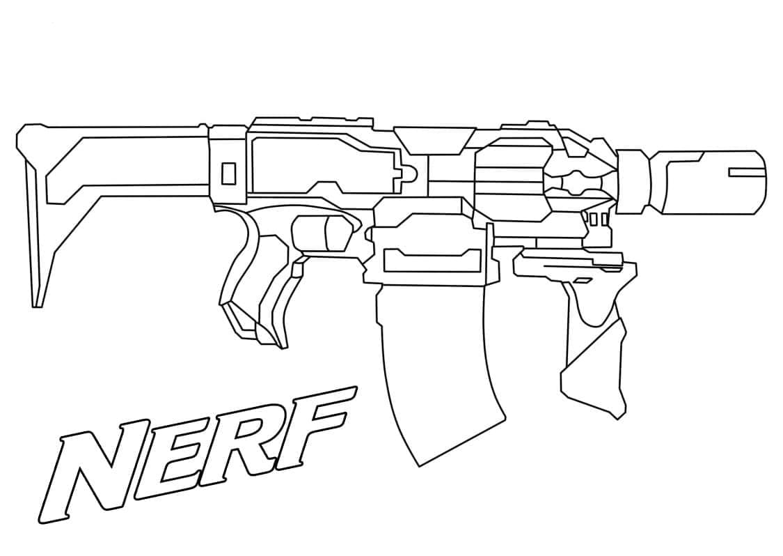 Desenho deFortnite Nerf para colorir