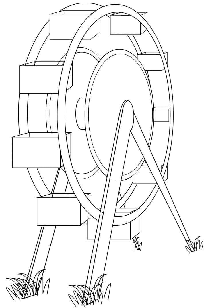 Desenho deFoto da Roda Gigante para colorir