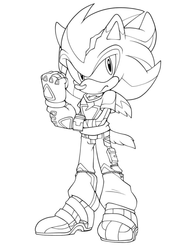 Desenho deFoto de Sonic para colorir