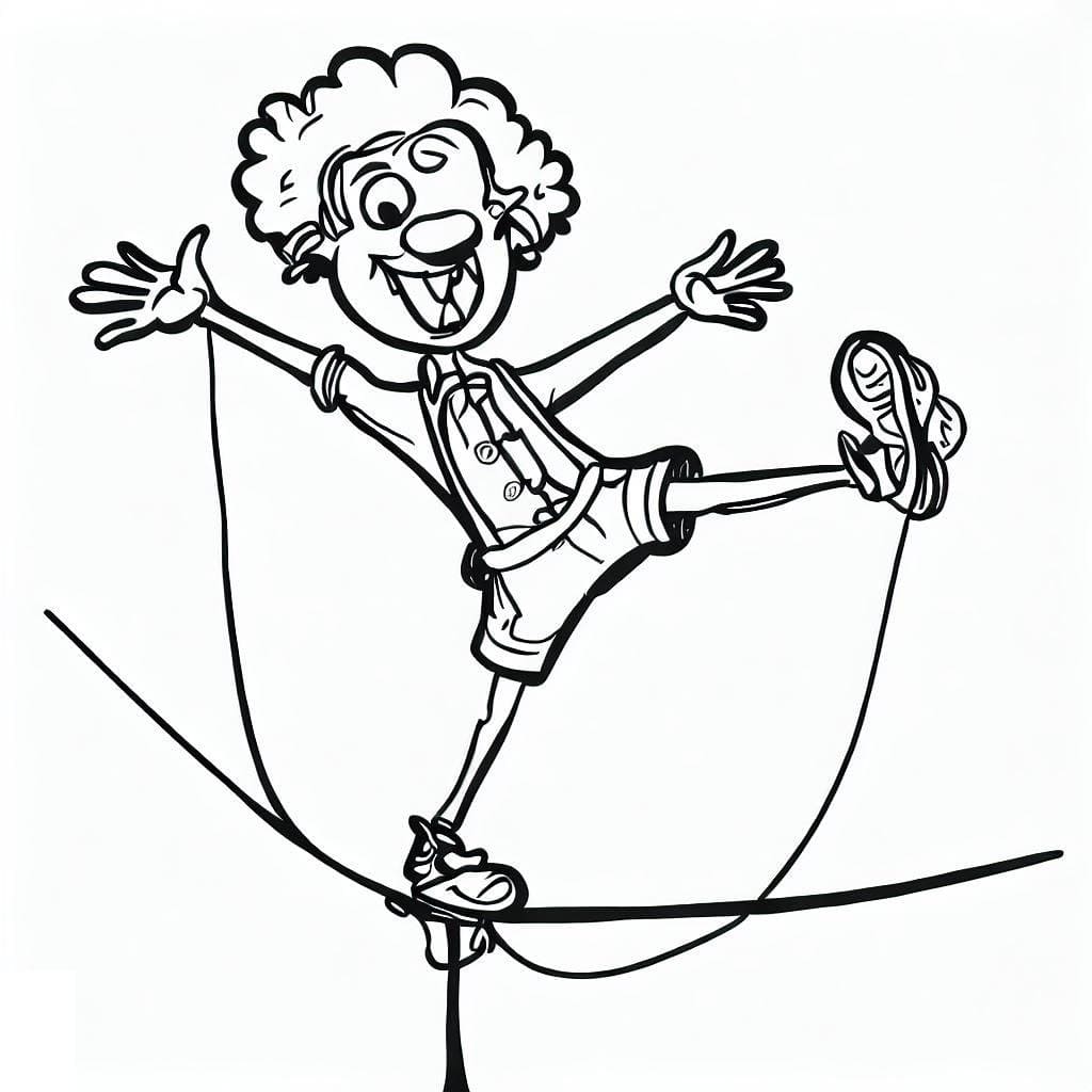 Desenho deFoto do Equilibrista para colorir