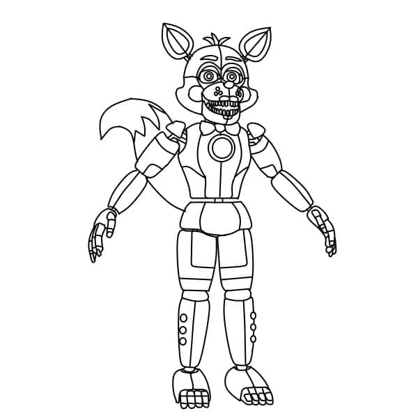 Desenho deFoxy Five Nights at Freddy's para colorir