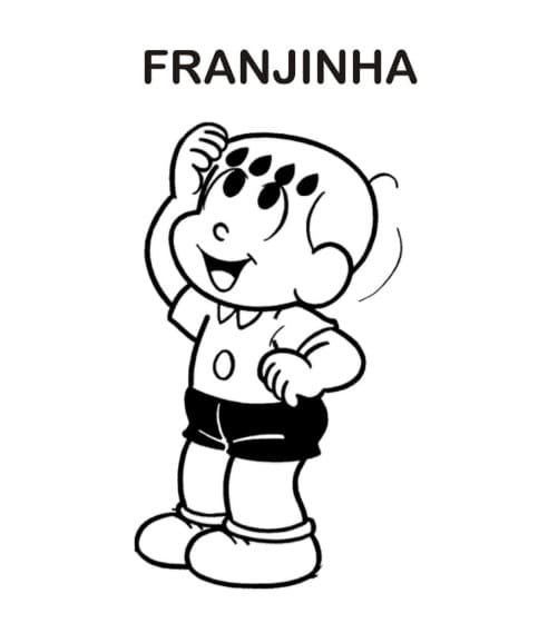 Desenho deFranjinha de Turma da Mônica para colorir