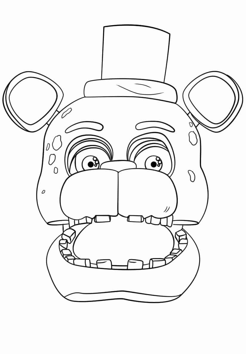 Desenho deFreddy de Five Nights at Freddy's para colorir