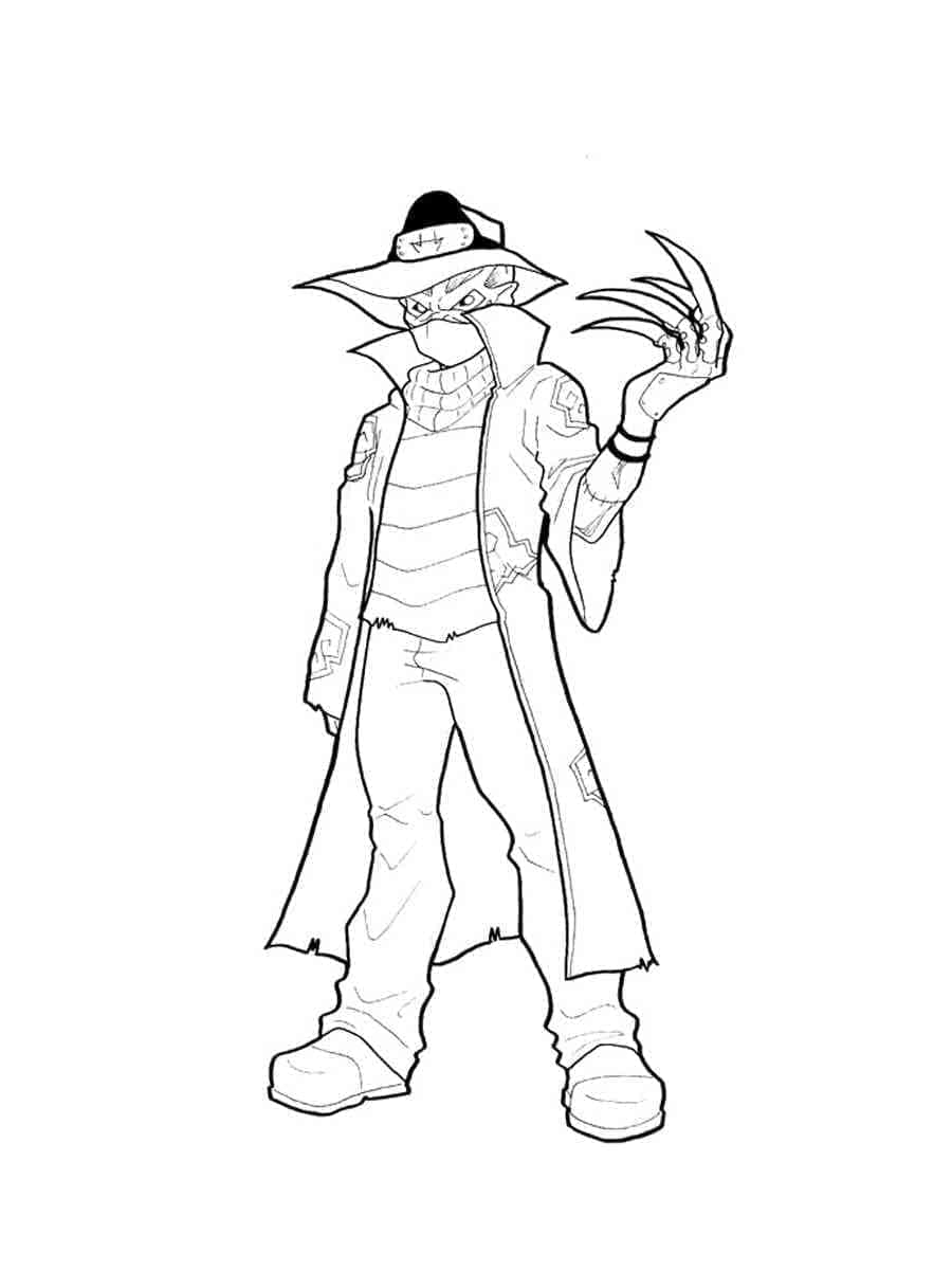 Desenho deFreddy Krueger 3 para colorir