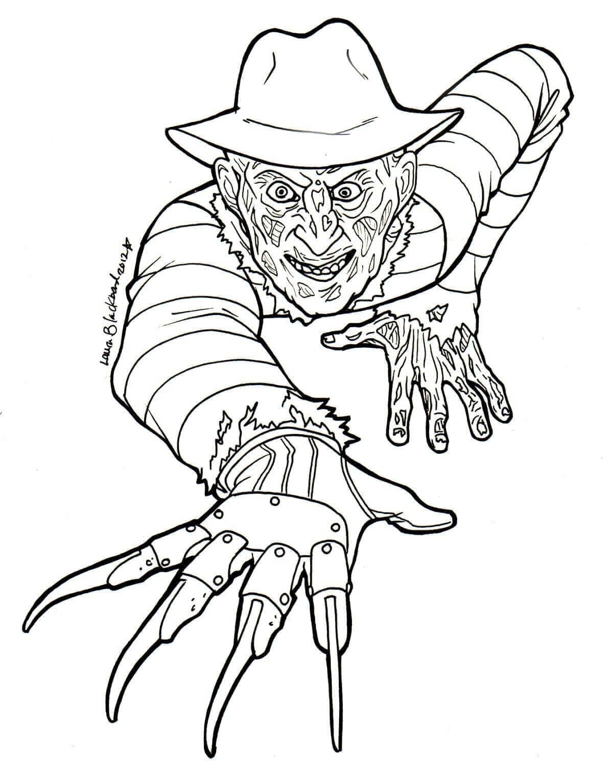 Desenho deFreddy Krueger 6 para colorir