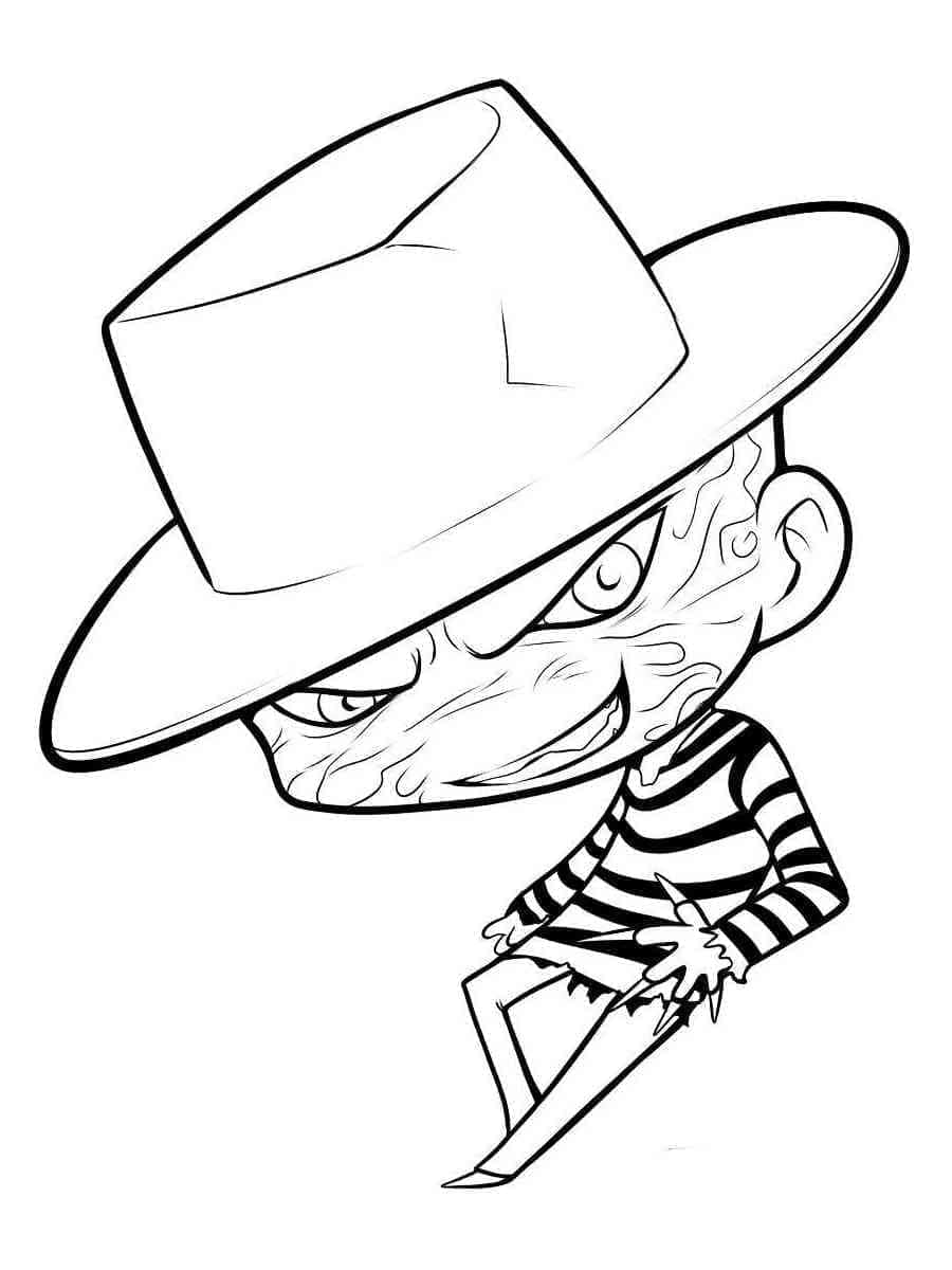 Desenho deFreddy Krueger Adorável para colorir