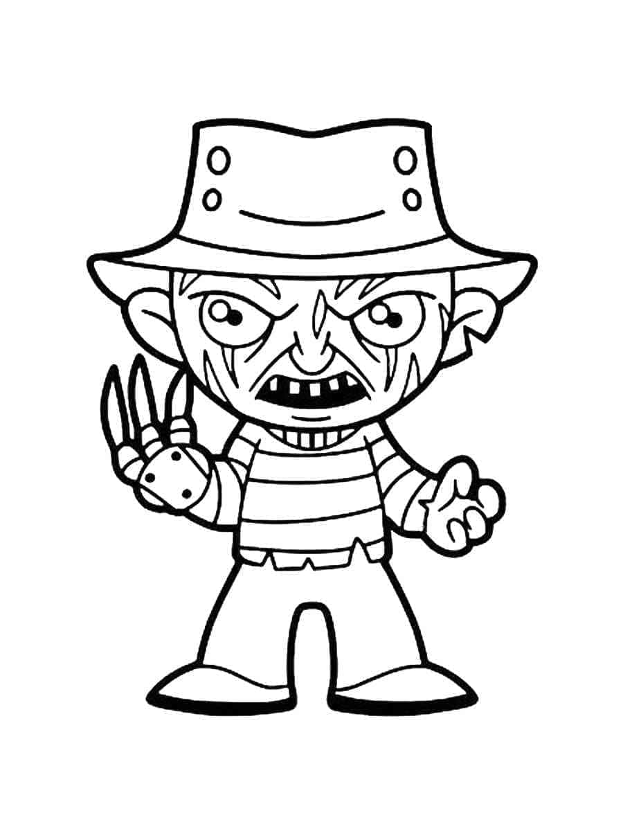 Desenhos de Freddy Krueger para colorir