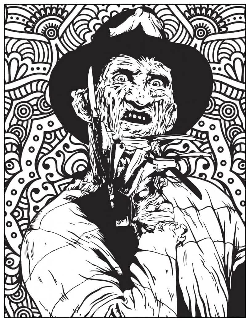 Desenho deFreddy Krueger Malvado para colorir