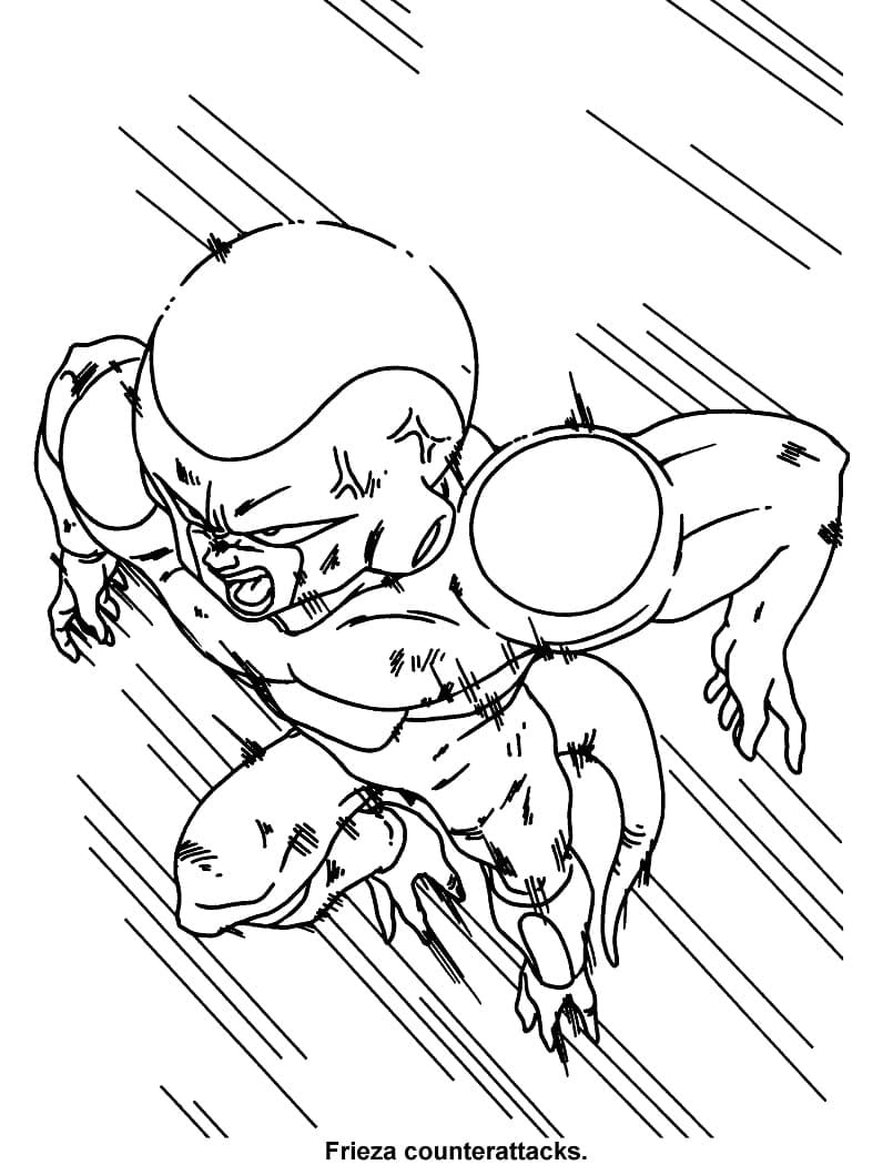 Desenho deFreeza Ataca para colorir