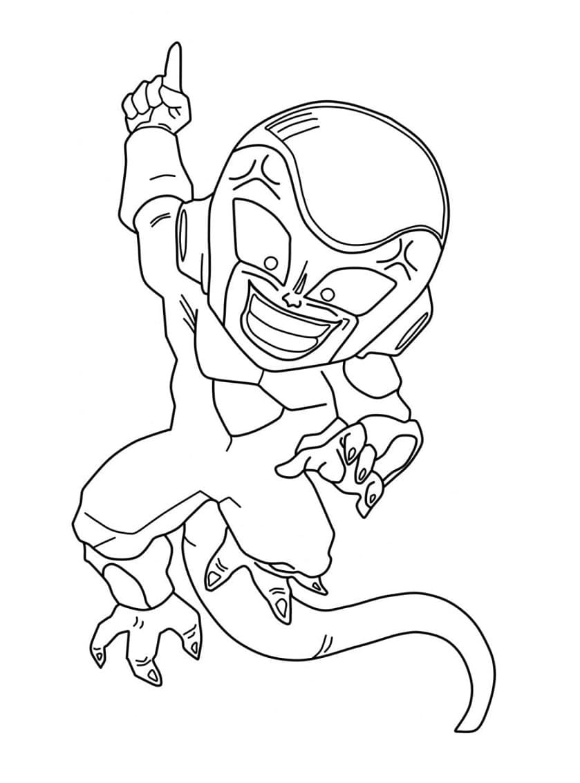 Desenho deFreeza Chibi para colorir