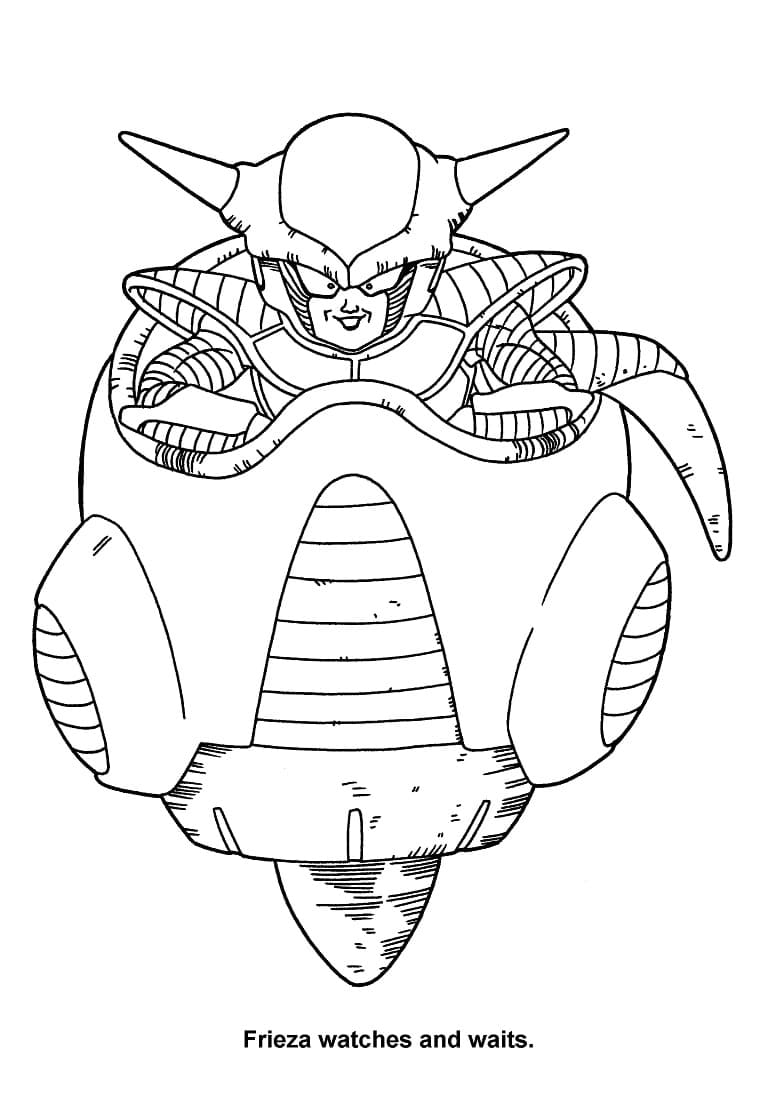 Desenho deFreeza de Anime Dragon Ball para colorir