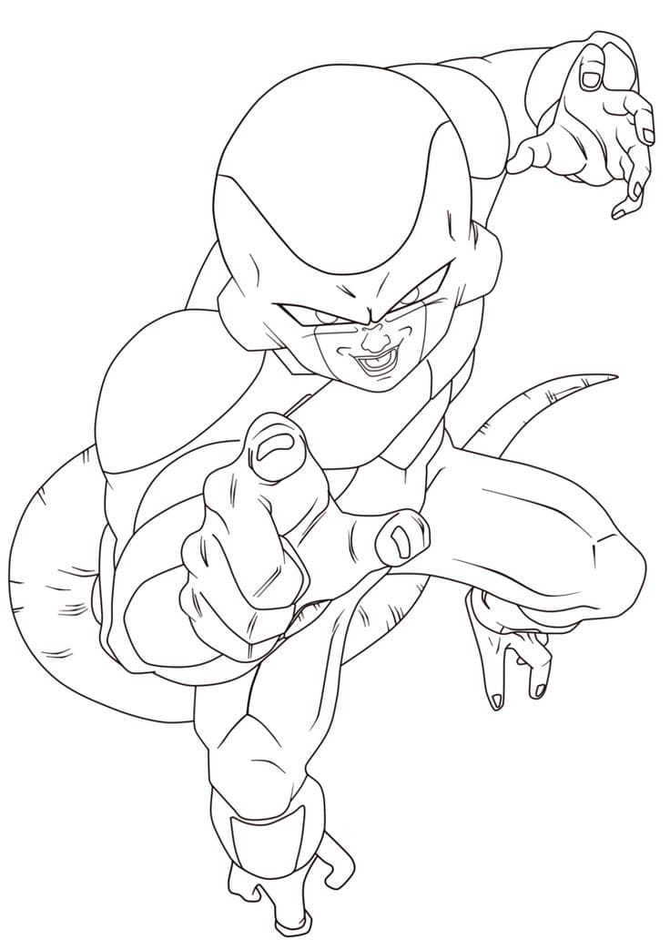 Desenho deFreeza de Dragon Ball Z para colorir