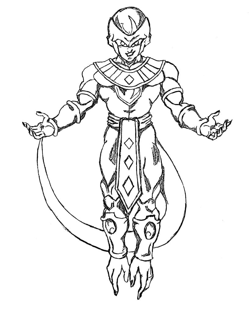 Desenho deFreeza Dragon Ball para colorir