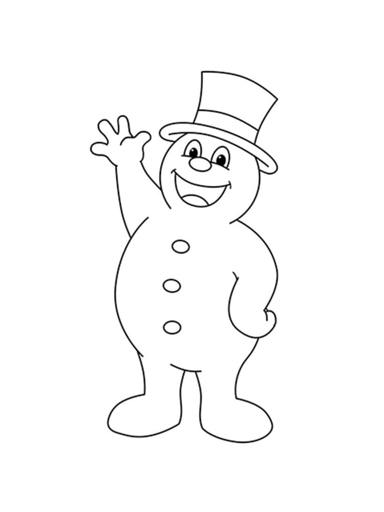 Desenho deFrosty Amigável para colorir