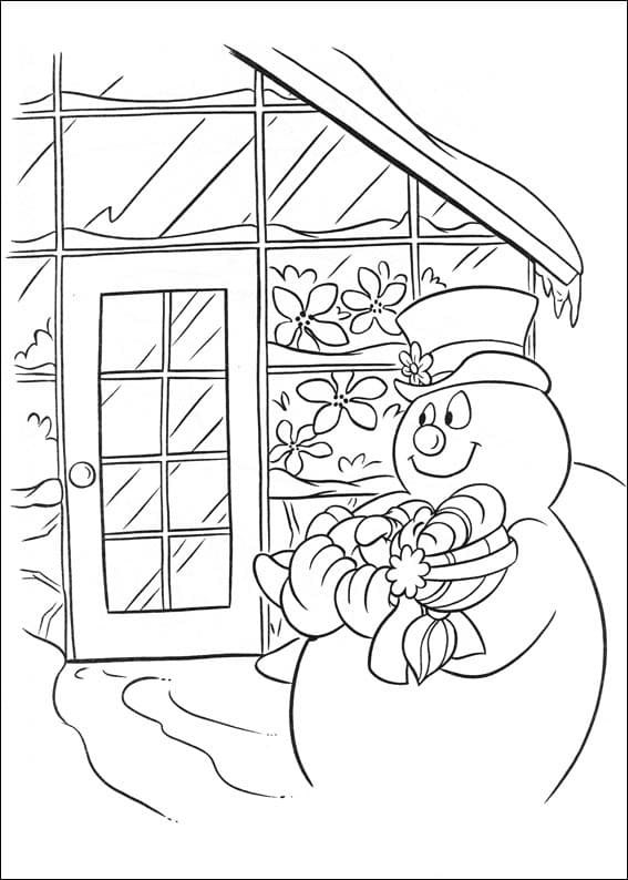 Desenho deFrosty em Casa para colorir