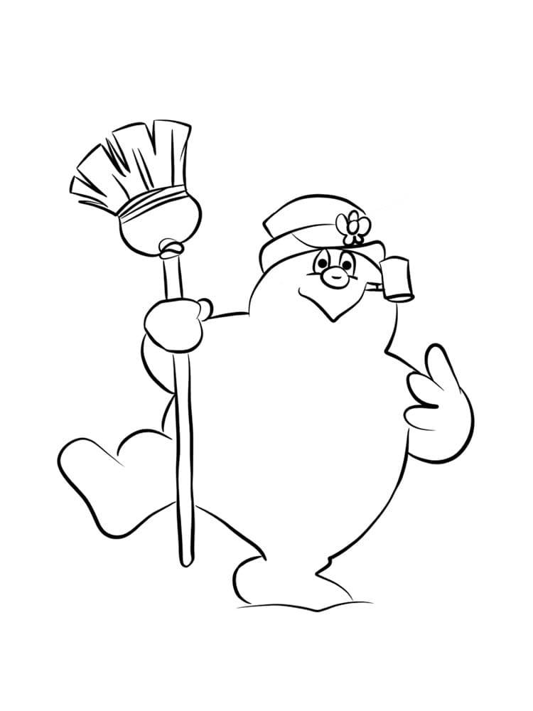 Desenho deFrosty Fofo para colorir