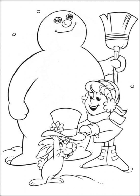 Desenho deFrosty para colorir