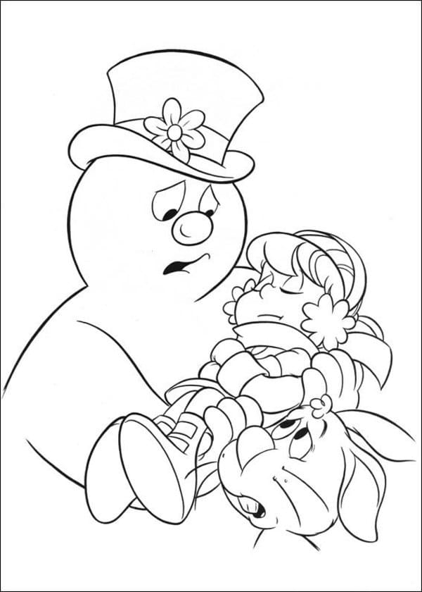 Desenho deFrosty Triste para colorir