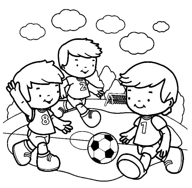 Desenho deFutebol Escolar para colorir