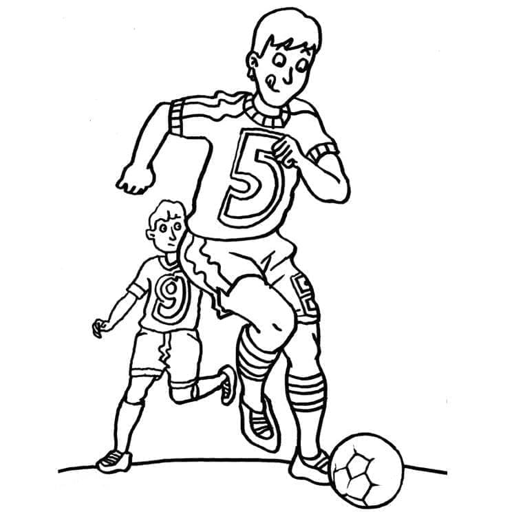 Desenho deFutebol Grátis para colorir