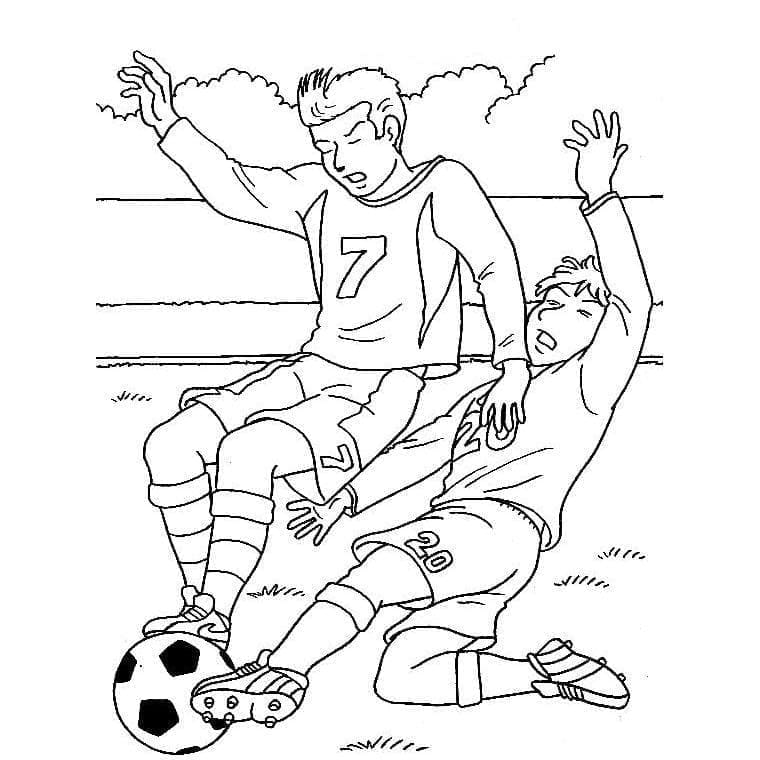 Desenho deFutebol Grátis Para Crianças para colorir