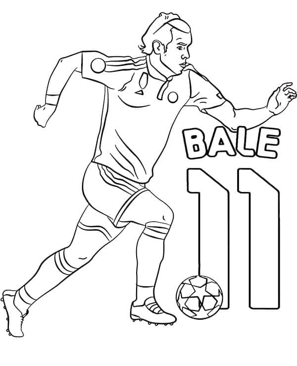 Desenho deGareth Bale Jogador de Futebol para colorir