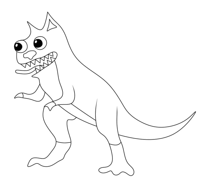 Desenho deGarten of Banban Capítulo 5 Kittysaurus para colorir