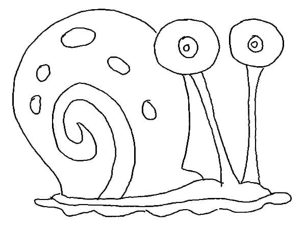 Desenho deGary Caracol 1 para colorir