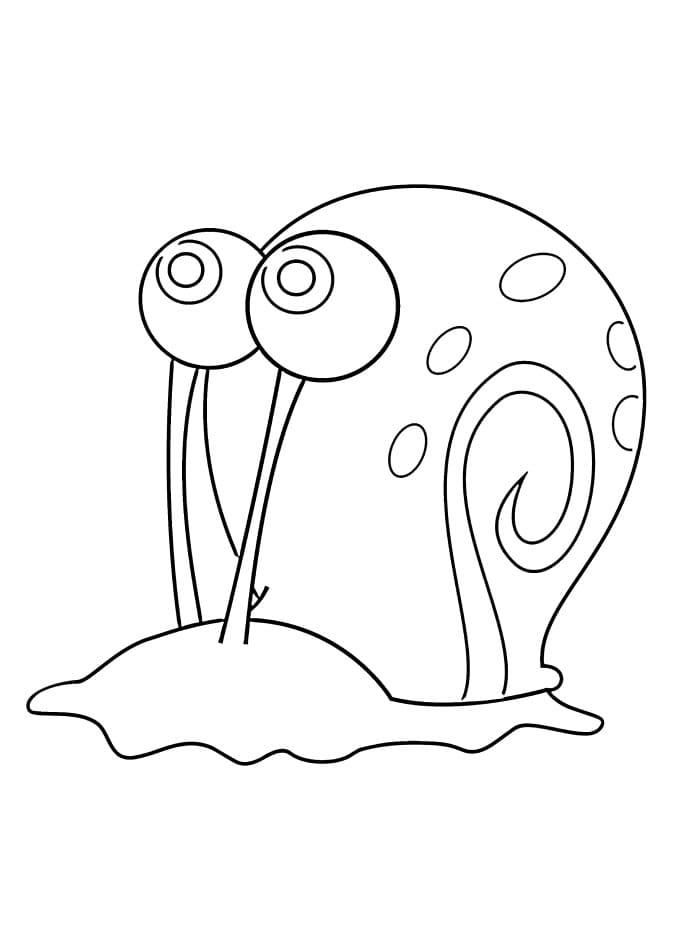 Desenho deGary Caracol 2 para colorir