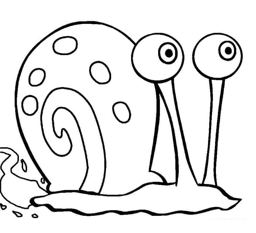 Desenhos de Gary Caracol para colorir