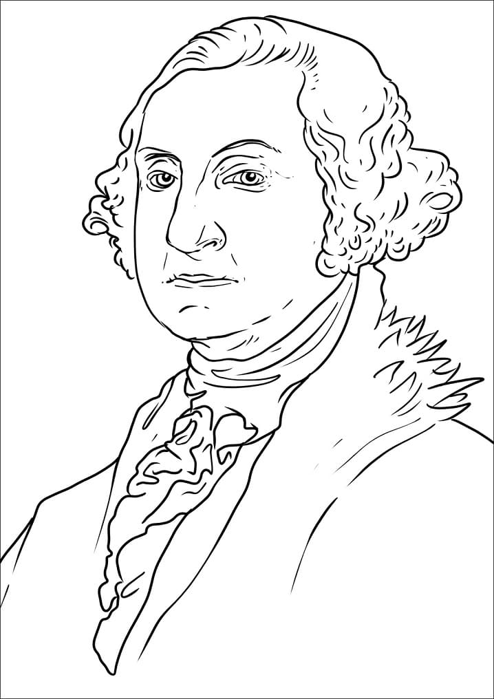 Desenho deGeorge Washington 11 para colorir