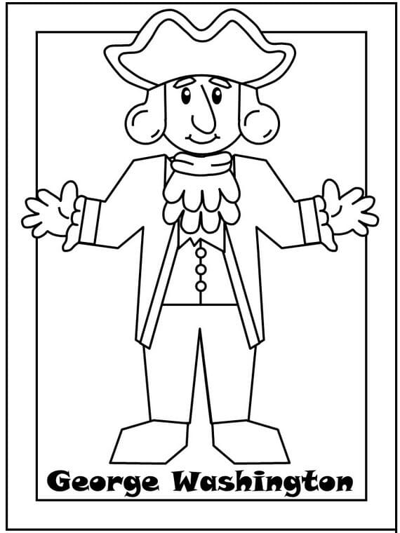 Desenho deGeorge Washington 13 para colorir