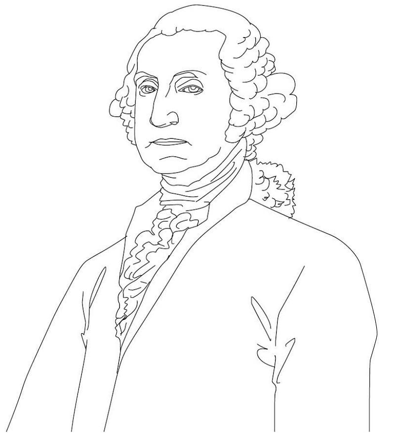 Desenho deGeorge Washington 14 para colorir