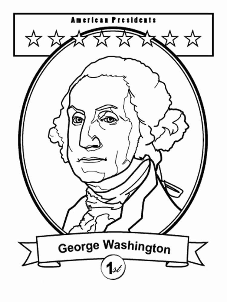 Desenho deGeorge Washington 15 para colorir