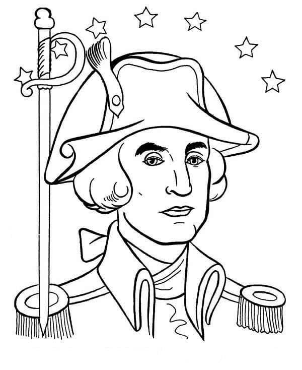 Desenho deGeorge Washington 16 para colorir