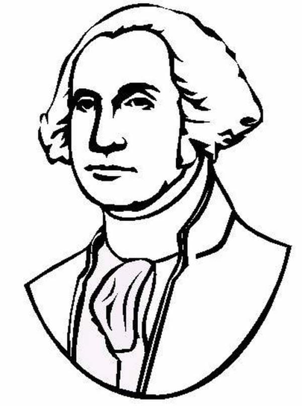 Desenhos de George Washington para colorir