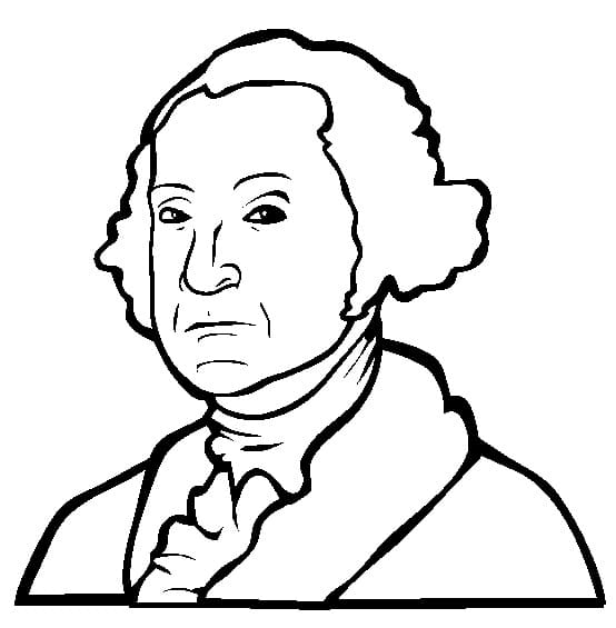 Desenho deGeorge Washington 6 para colorir