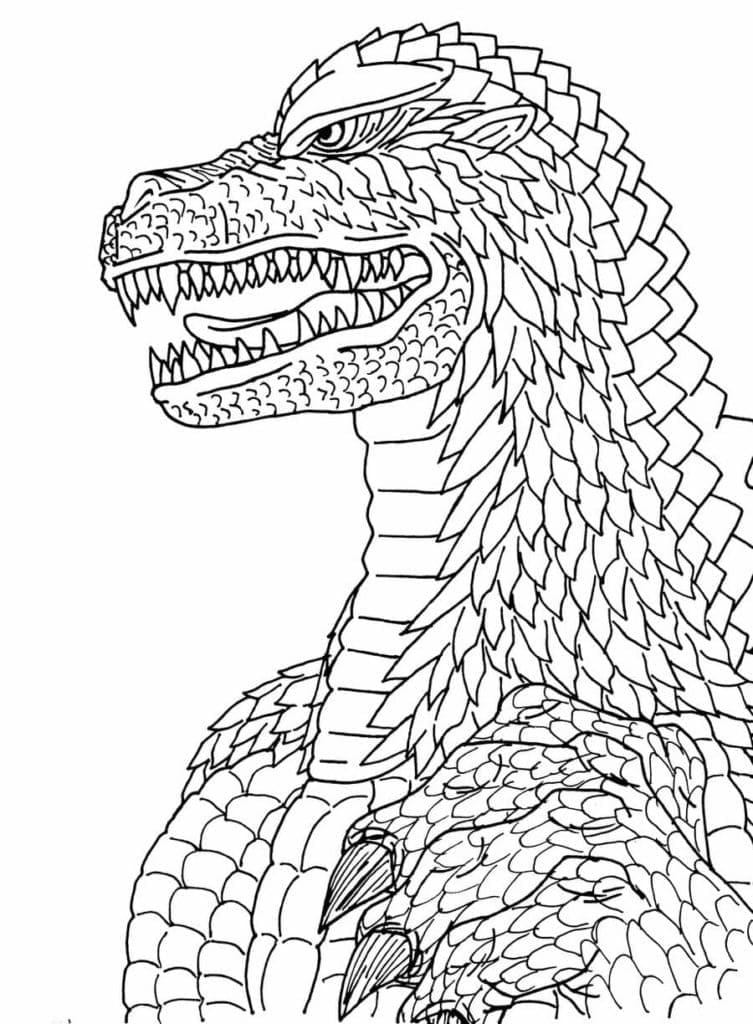 Desenho deGodzilla Grátis para colorir