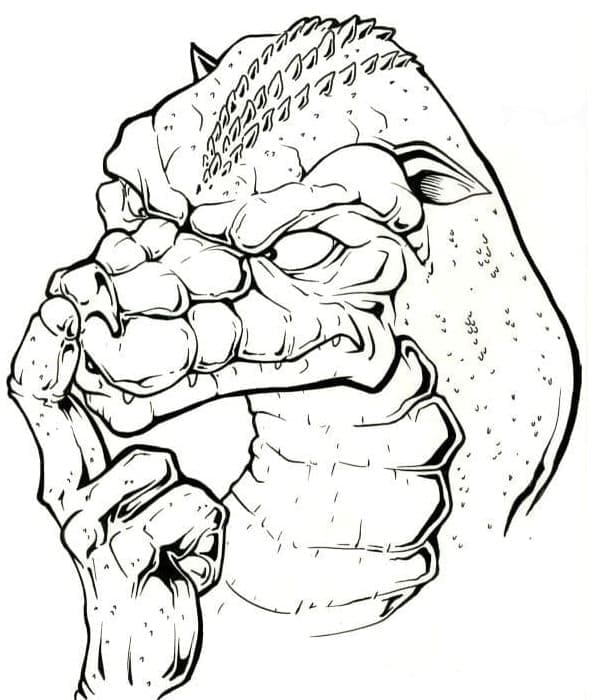 Desenho deGodzilla Hilariante para colorir