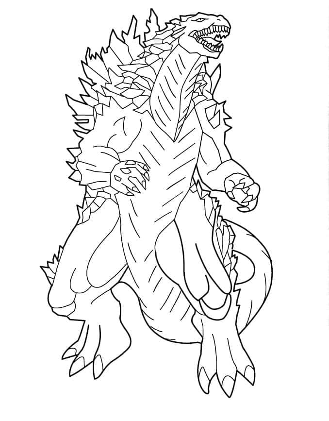 Desenho deGodzilla Incrível para colorir