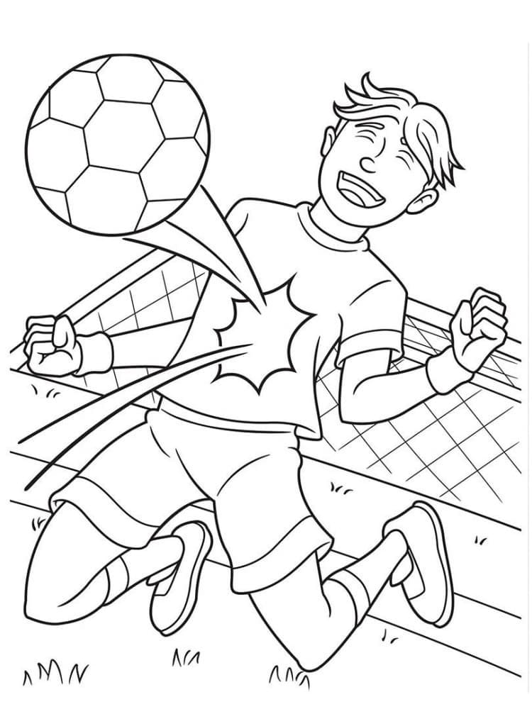 Desenho deGoleiro de Desenho Animado para colorir